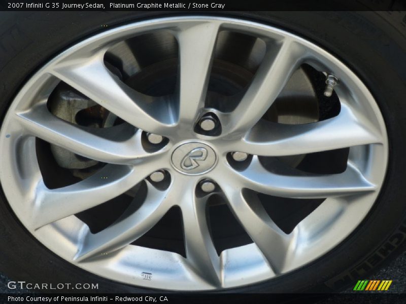 Platinum Graphite Metallic / Stone Gray 2007 Infiniti G 35 Journey Sedan