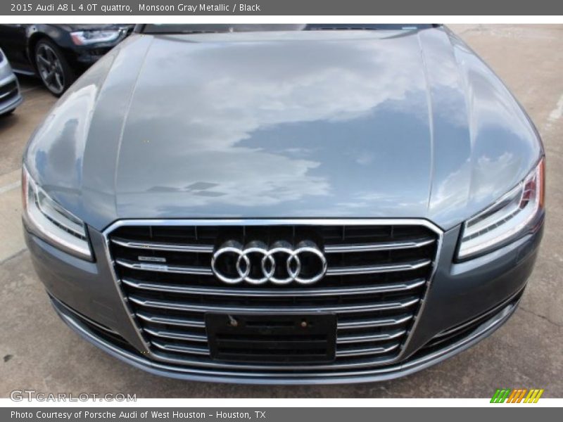 Monsoon Gray Metallic / Black 2015 Audi A8 L 4.0T quattro