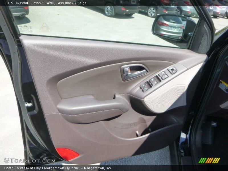 Ash Black / Beige 2015 Hyundai Tucson SE AWD