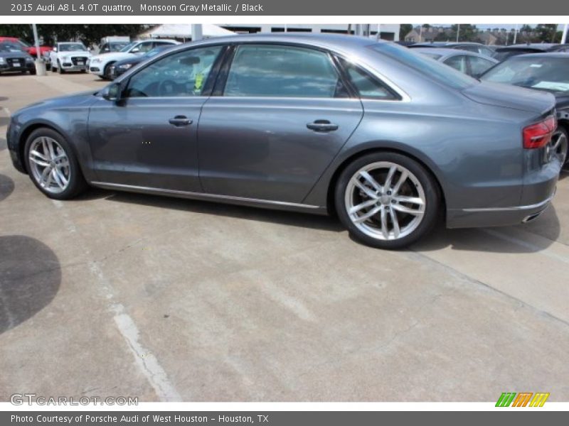 Monsoon Gray Metallic / Black 2015 Audi A8 L 4.0T quattro