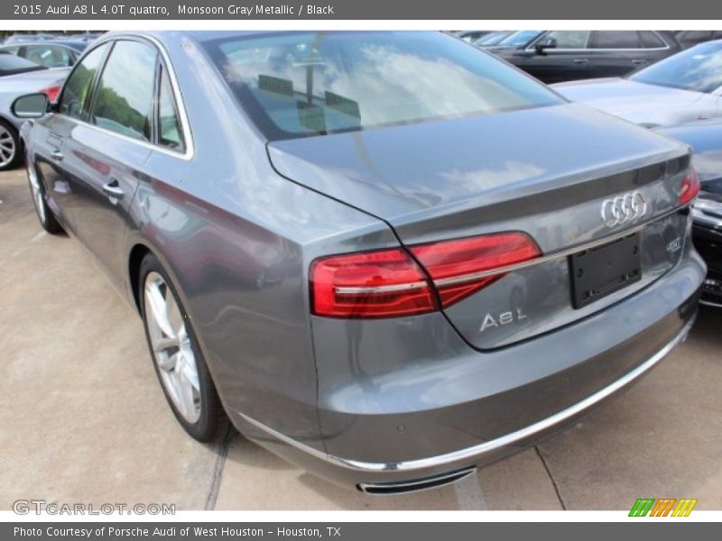 Monsoon Gray Metallic / Black 2015 Audi A8 L 4.0T quattro