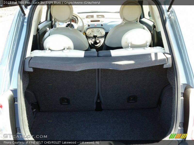Luce Blu (Light Blue) / Grigio/Avorio (Gray/Ivory) 2013 Fiat 500 Pop