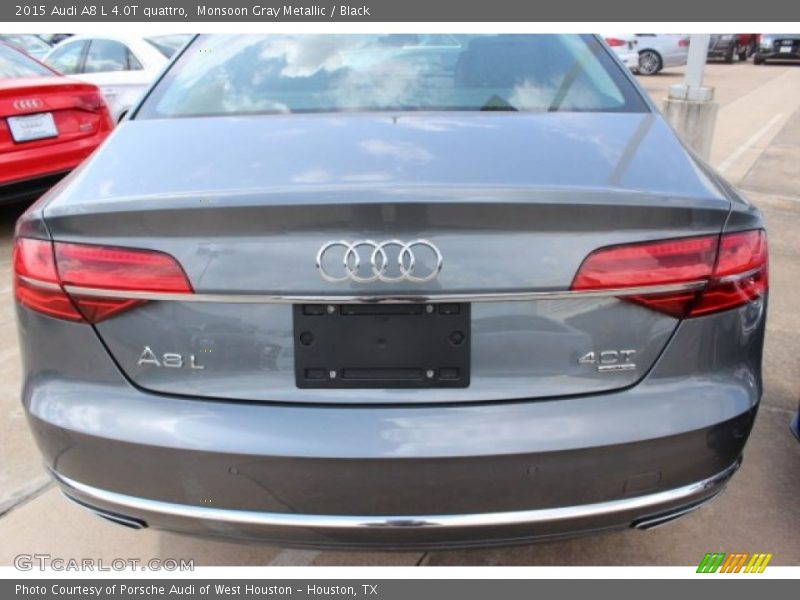 Monsoon Gray Metallic / Black 2015 Audi A8 L 4.0T quattro