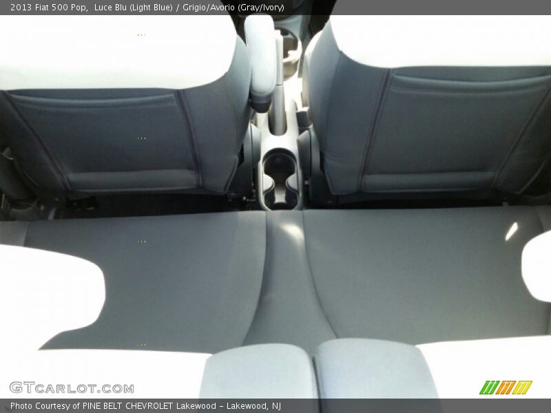 Luce Blu (Light Blue) / Grigio/Avorio (Gray/Ivory) 2013 Fiat 500 Pop
