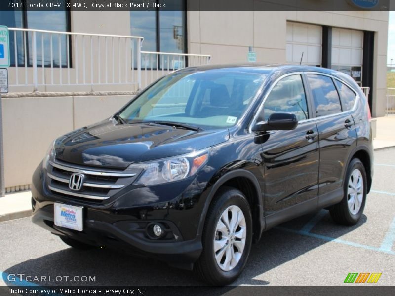 Crystal Black Pearl / Black 2012 Honda CR-V EX 4WD