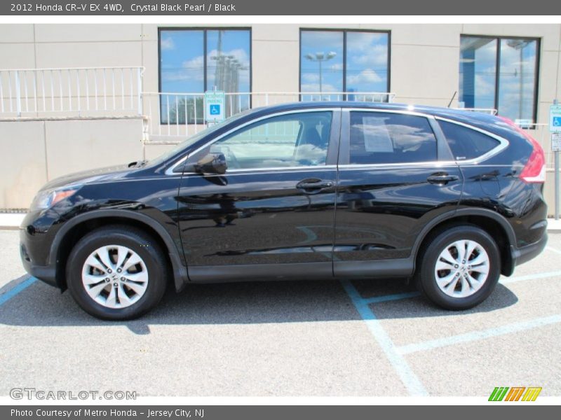 Crystal Black Pearl / Black 2012 Honda CR-V EX 4WD