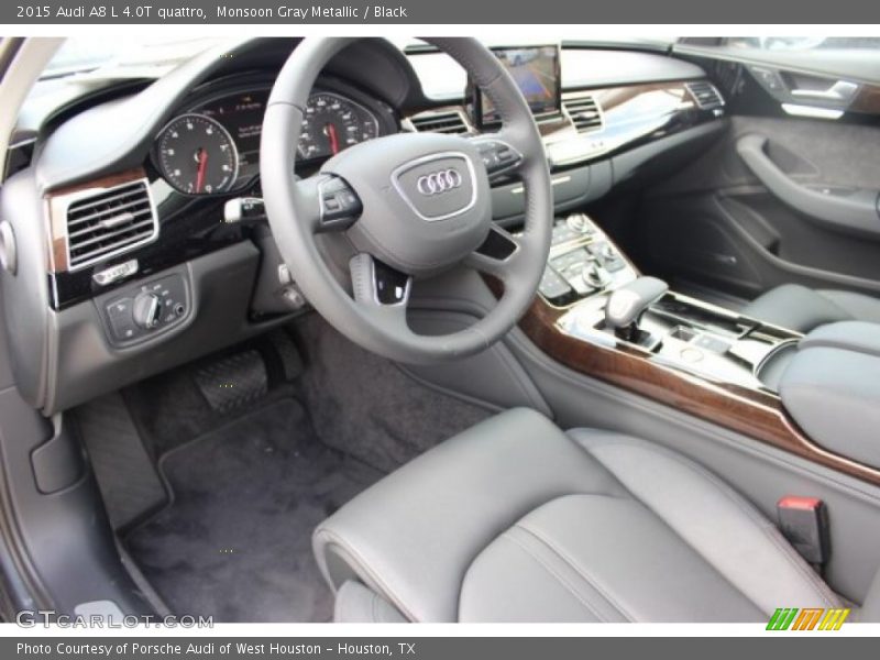 Monsoon Gray Metallic / Black 2015 Audi A8 L 4.0T quattro