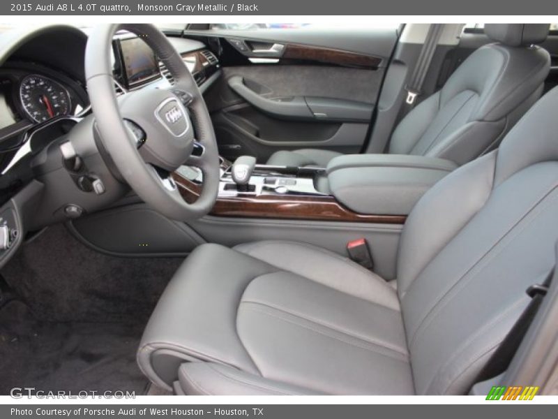 Monsoon Gray Metallic / Black 2015 Audi A8 L 4.0T quattro