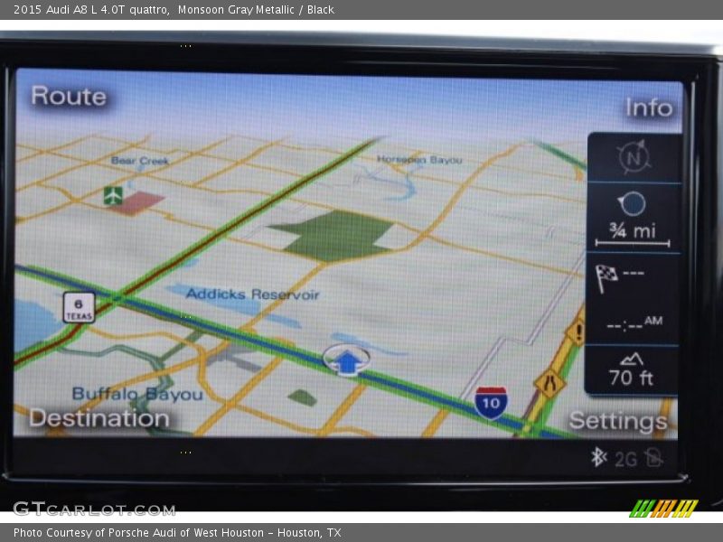 Monsoon Gray Metallic / Black 2015 Audi A8 L 4.0T quattro