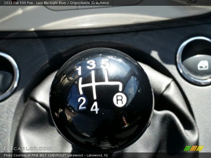 Luce Blu (Light Blue) / Grigio/Avorio (Gray/Ivory) 2013 Fiat 500 Pop