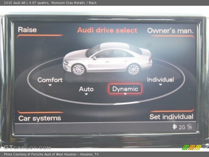 Monsoon Gray Metallic / Black 2015 Audi A8 L 4.0T quattro