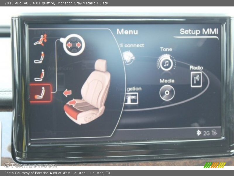 Monsoon Gray Metallic / Black 2015 Audi A8 L 4.0T quattro