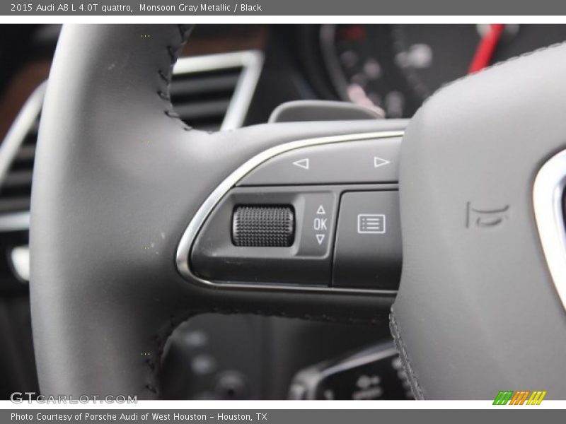 Monsoon Gray Metallic / Black 2015 Audi A8 L 4.0T quattro