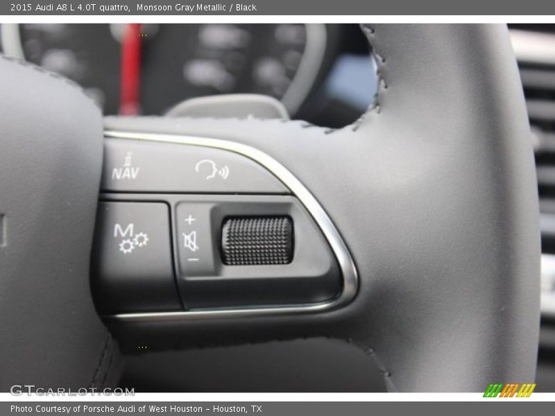 Monsoon Gray Metallic / Black 2015 Audi A8 L 4.0T quattro