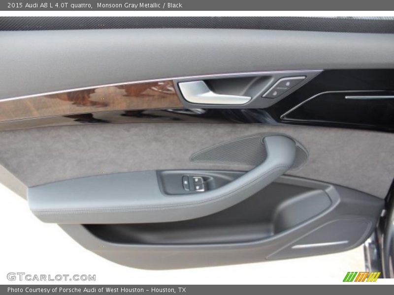 Monsoon Gray Metallic / Black 2015 Audi A8 L 4.0T quattro