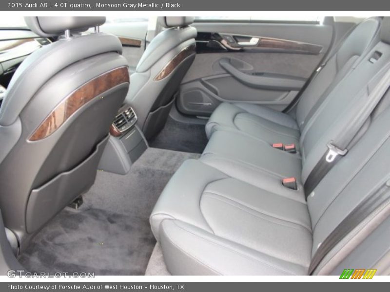 Monsoon Gray Metallic / Black 2015 Audi A8 L 4.0T quattro