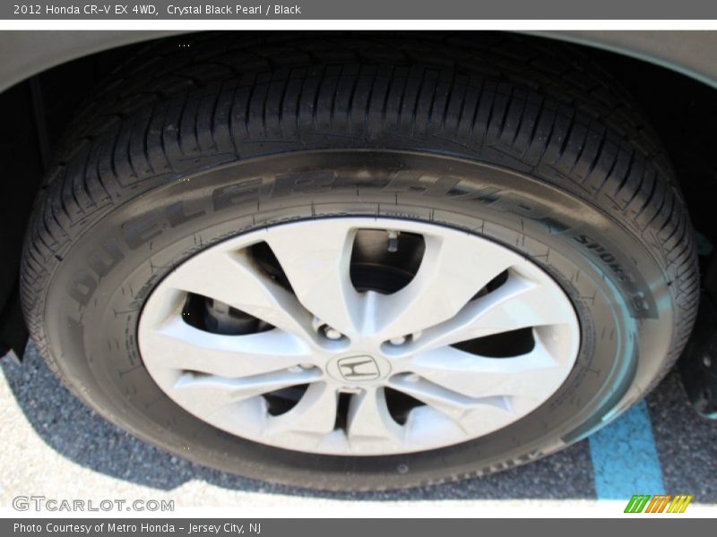 Crystal Black Pearl / Black 2012 Honda CR-V EX 4WD