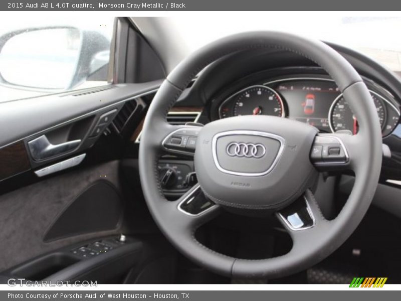 Monsoon Gray Metallic / Black 2015 Audi A8 L 4.0T quattro