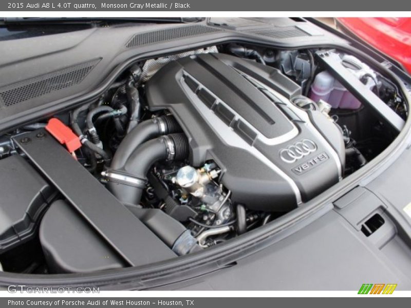 Monsoon Gray Metallic / Black 2015 Audi A8 L 4.0T quattro