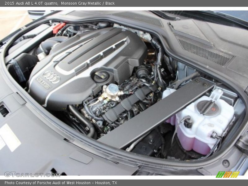 Monsoon Gray Metallic / Black 2015 Audi A8 L 4.0T quattro