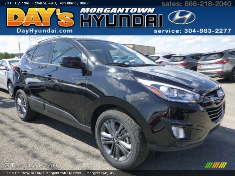 Ash Black / Black 2015 Hyundai Tucson SE AWD