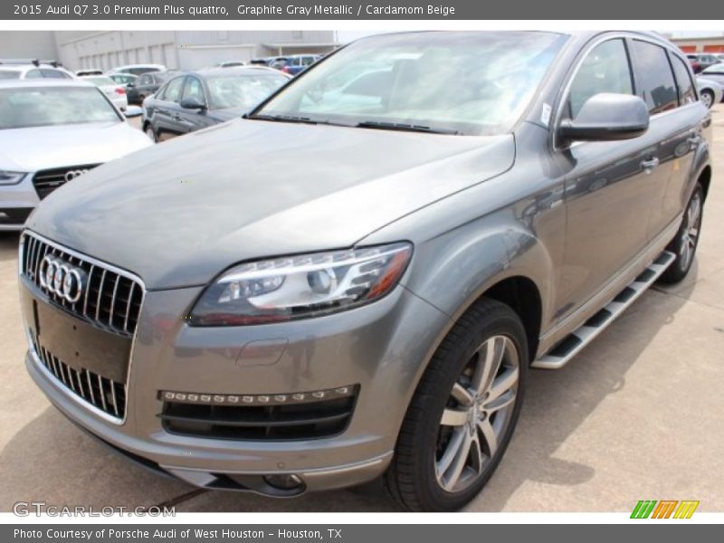 Graphite Gray Metallic / Cardamom Beige 2015 Audi Q7 3.0 Premium Plus quattro