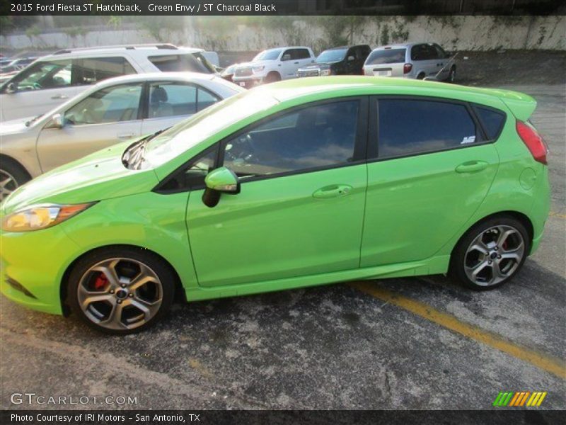Green Envy / ST Charcoal Black 2015 Ford Fiesta ST Hatchback