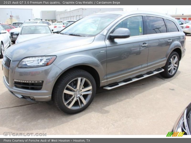 Graphite Gray Metallic / Cardamom Beige 2015 Audi Q7 3.0 Premium Plus quattro