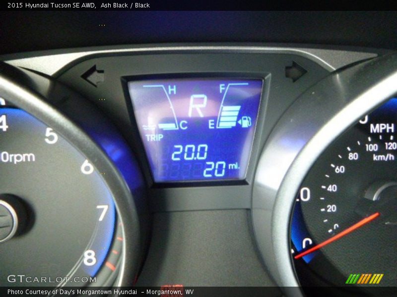 Ash Black / Black 2015 Hyundai Tucson SE AWD