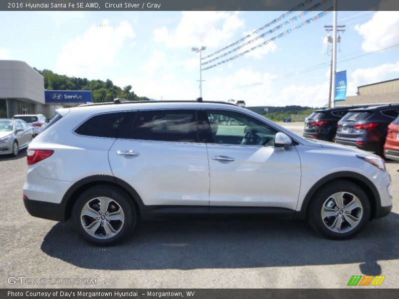 Circuit Silver / Gray 2016 Hyundai Santa Fe SE AWD