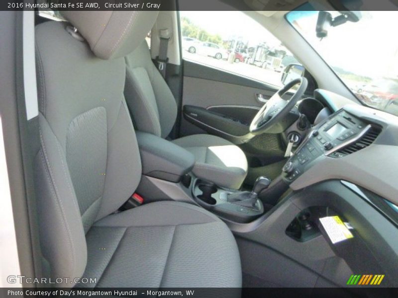 Circuit Silver / Gray 2016 Hyundai Santa Fe SE AWD