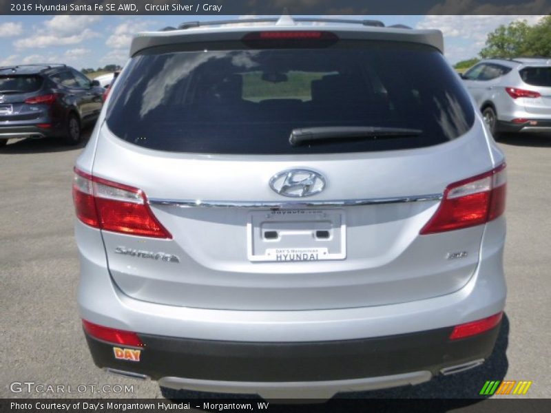 Circuit Silver / Gray 2016 Hyundai Santa Fe SE AWD