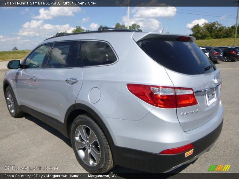 Circuit Silver / Gray 2016 Hyundai Santa Fe SE AWD