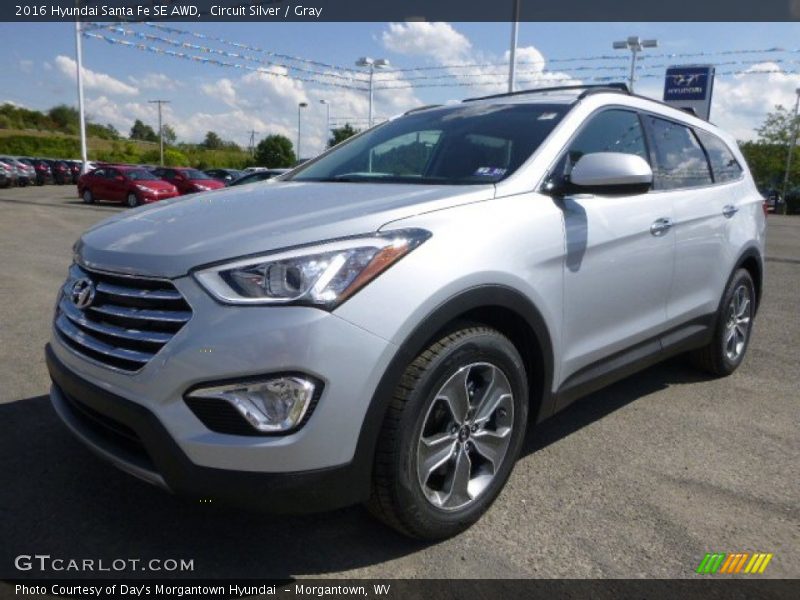 Circuit Silver / Gray 2016 Hyundai Santa Fe SE AWD