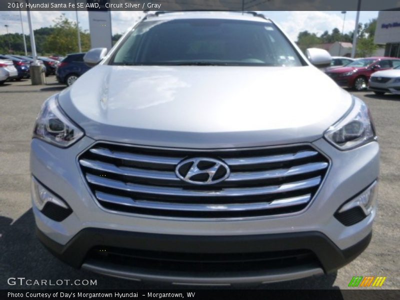 Circuit Silver / Gray 2016 Hyundai Santa Fe SE AWD
