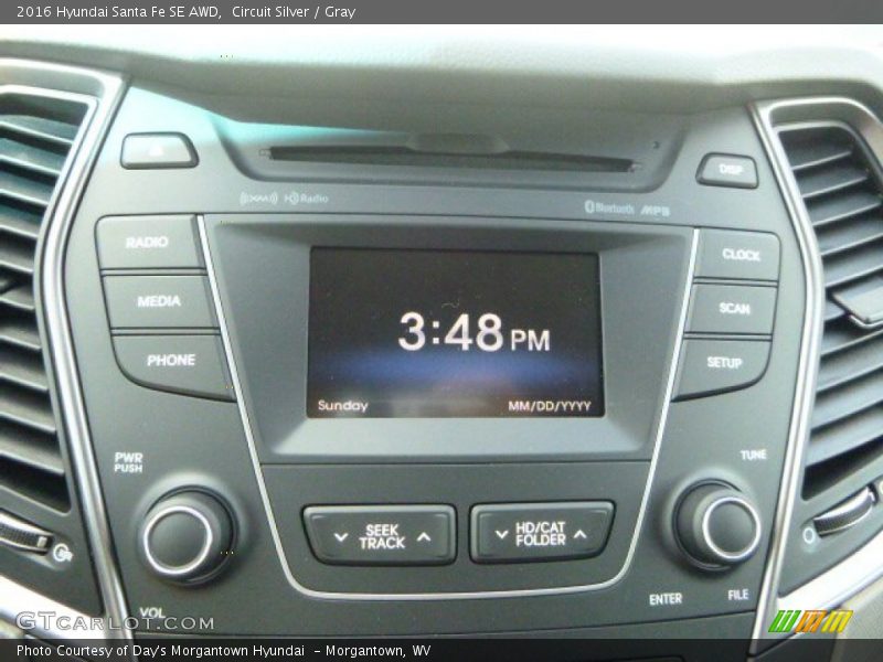 Circuit Silver / Gray 2016 Hyundai Santa Fe SE AWD