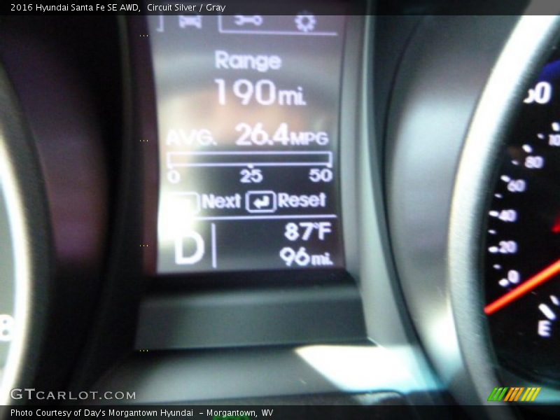 Circuit Silver / Gray 2016 Hyundai Santa Fe SE AWD