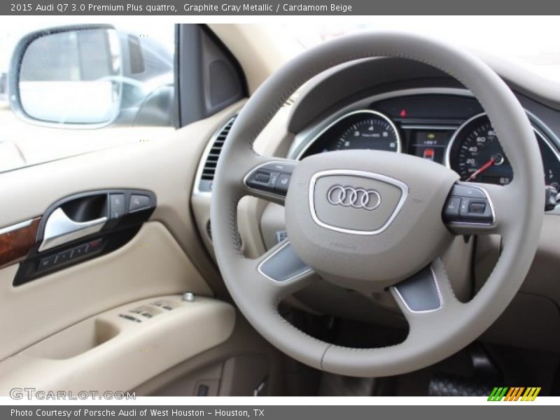 Graphite Gray Metallic / Cardamom Beige 2015 Audi Q7 3.0 Premium Plus quattro