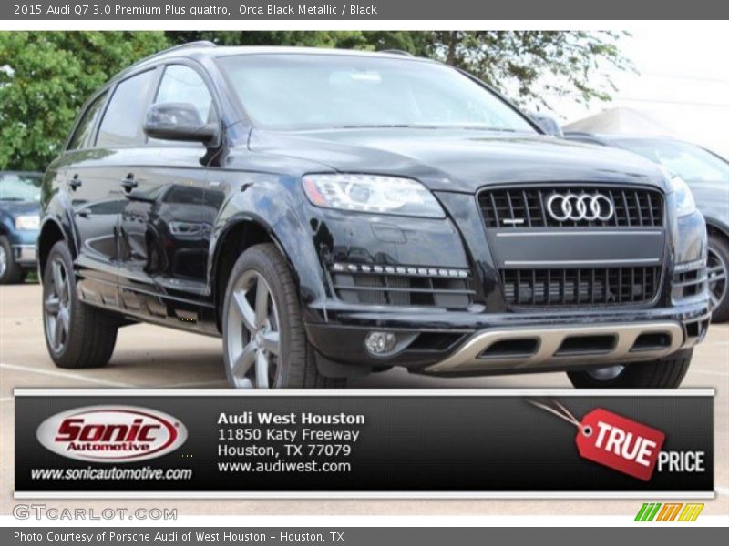Orca Black Metallic / Black 2015 Audi Q7 3.0 Premium Plus quattro