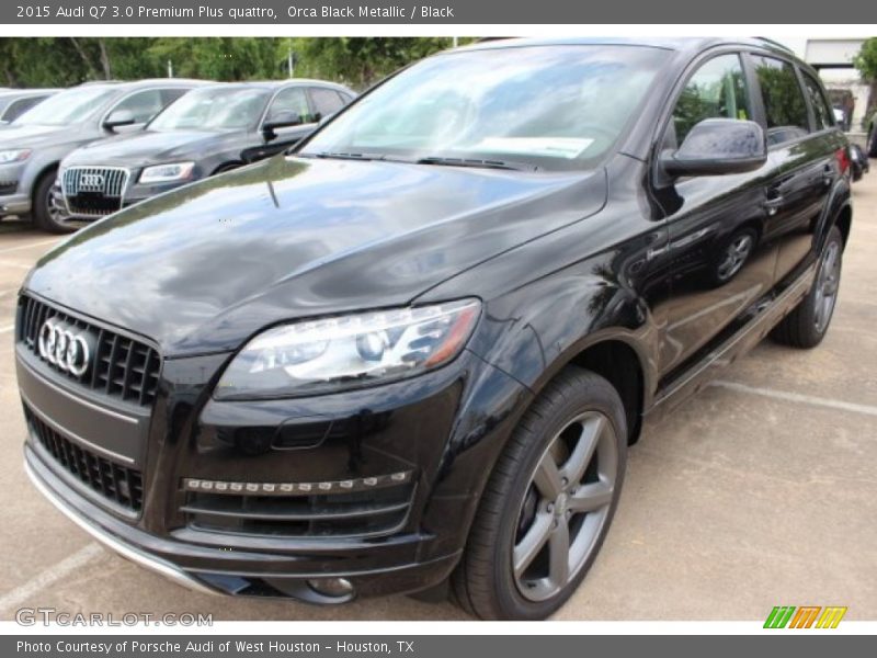 Orca Black Metallic / Black 2015 Audi Q7 3.0 Premium Plus quattro