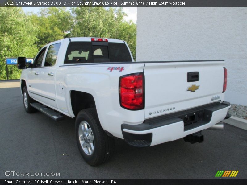 Summit White / High Country Saddle 2015 Chevrolet Silverado 3500HD High Country Crew Cab 4x4