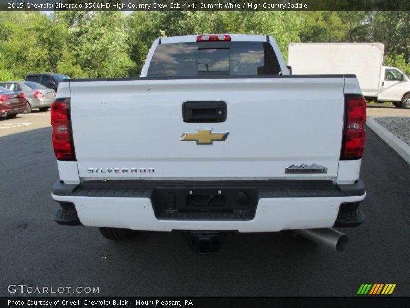 Summit White / High Country Saddle 2015 Chevrolet Silverado 3500HD High Country Crew Cab 4x4