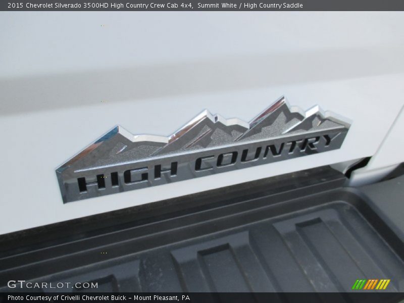 Summit White / High Country Saddle 2015 Chevrolet Silverado 3500HD High Country Crew Cab 4x4
