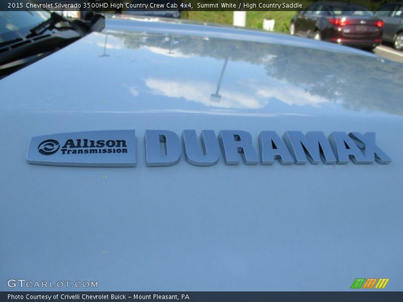 Summit White / High Country Saddle 2015 Chevrolet Silverado 3500HD High Country Crew Cab 4x4