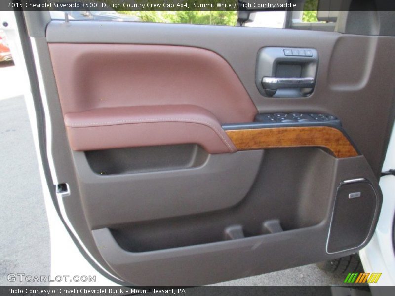 Summit White / High Country Saddle 2015 Chevrolet Silverado 3500HD High Country Crew Cab 4x4