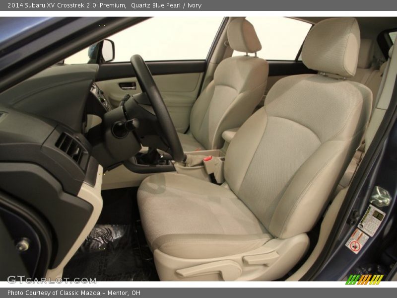 Front Seat of 2014 XV Crosstrek 2.0i Premium