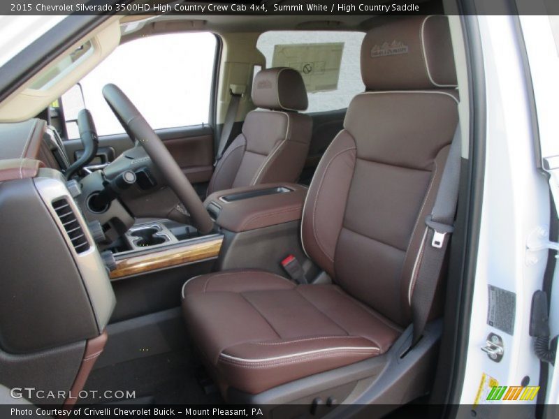 Summit White / High Country Saddle 2015 Chevrolet Silverado 3500HD High Country Crew Cab 4x4