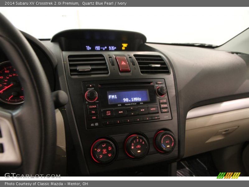 Quartz Blue Pearl / Ivory 2014 Subaru XV Crosstrek 2.0i Premium