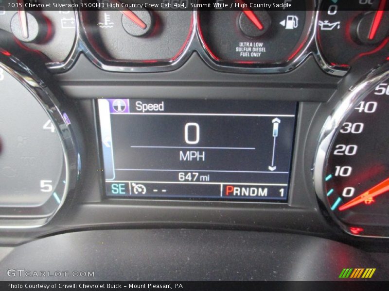 Summit White / High Country Saddle 2015 Chevrolet Silverado 3500HD High Country Crew Cab 4x4