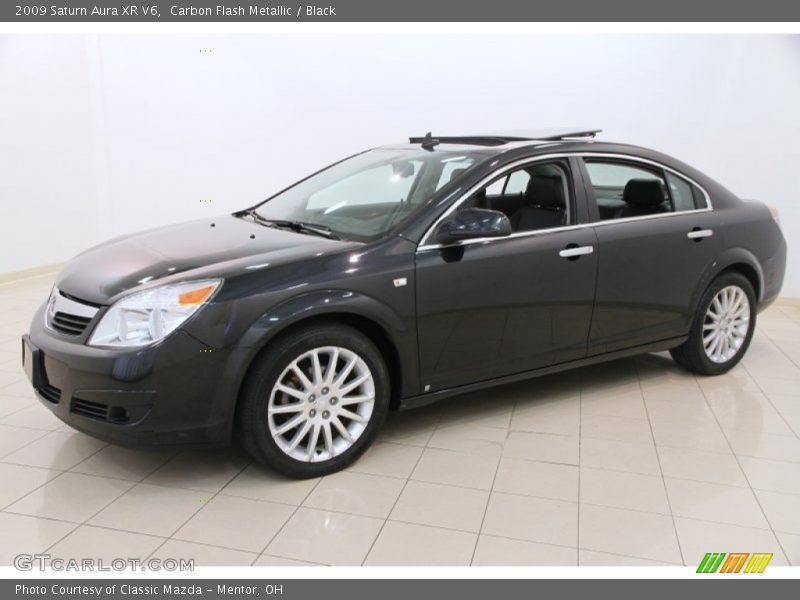 Carbon Flash Metallic / Black 2009 Saturn Aura XR V6